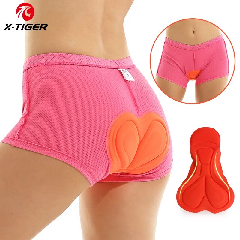 Mountain Biking Underwear - X-TIGER Cycling Underwear 3D Padded Shockproof