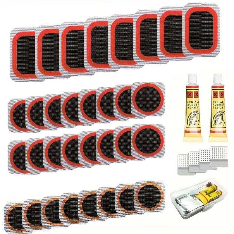 Mountain Biking Tube - 39pcs Bike Tire Repair Kit -