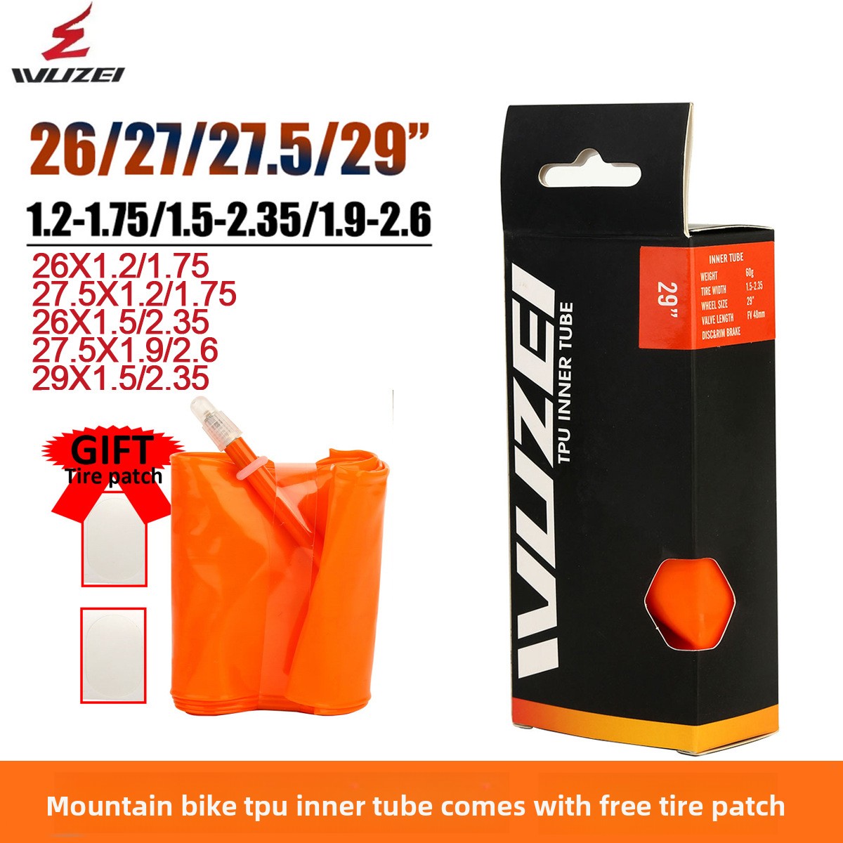 Mountain Biking In French - Squid bicycle inner tube lightweight TPU