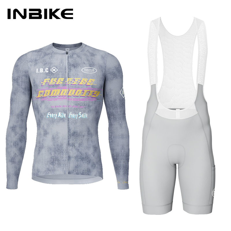Mountain Biking Overalls - INBIKE Men's Cycling Jersey Set Long