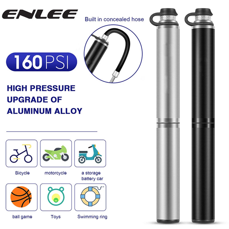 Mountain Biking In French - ENLEE Bicycle Pump Portable Pump US-French