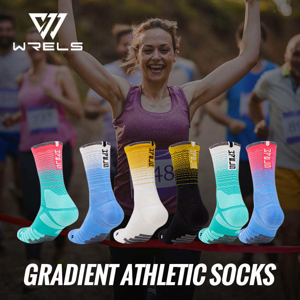 Mountain Biking Socks - WRELS 1/2/3 Cushioned Sports Athletic Socks