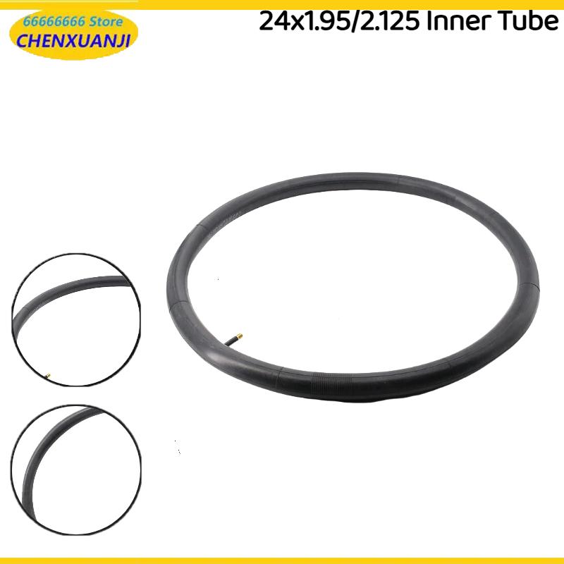Mountain Biking Tube - 24X1.95/2.125 Straight Mouth Inner Tube Essential
