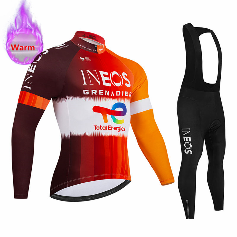 Mountain Biking Pants For Men - Ineos Team Winter Long Sleeve Thermal