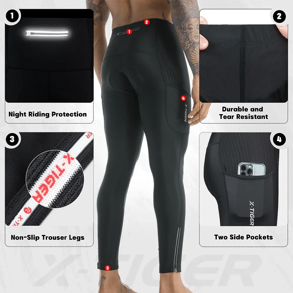 X-TIGER Men Bike Pants 5D Gel  - Mountain Biking Overalls review and price