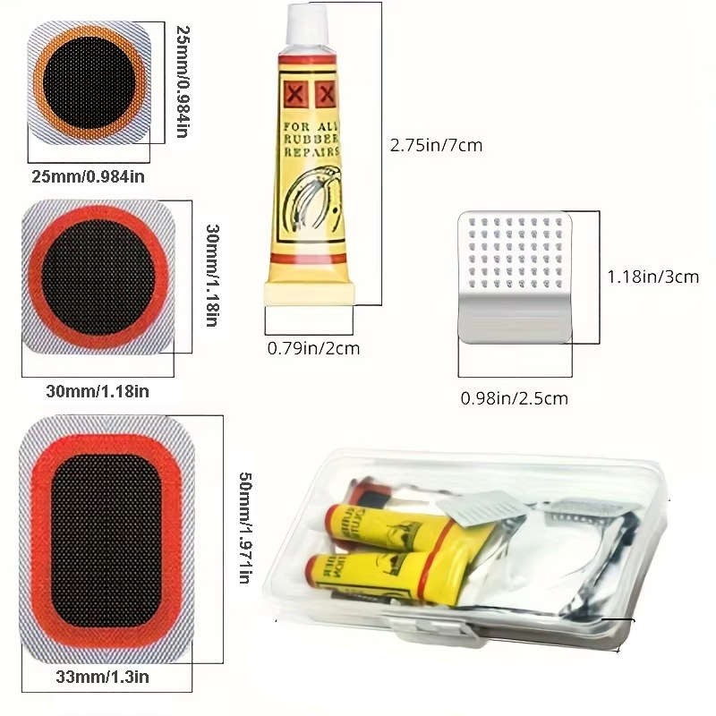 39pcs Bike Tire Repair Kit - B - Mountain Biking Tube review and price