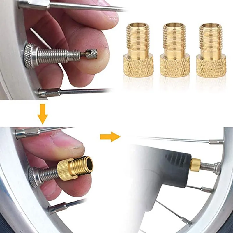 10PCS bicycle valve adapter ca - Mountain Biking In French review and price