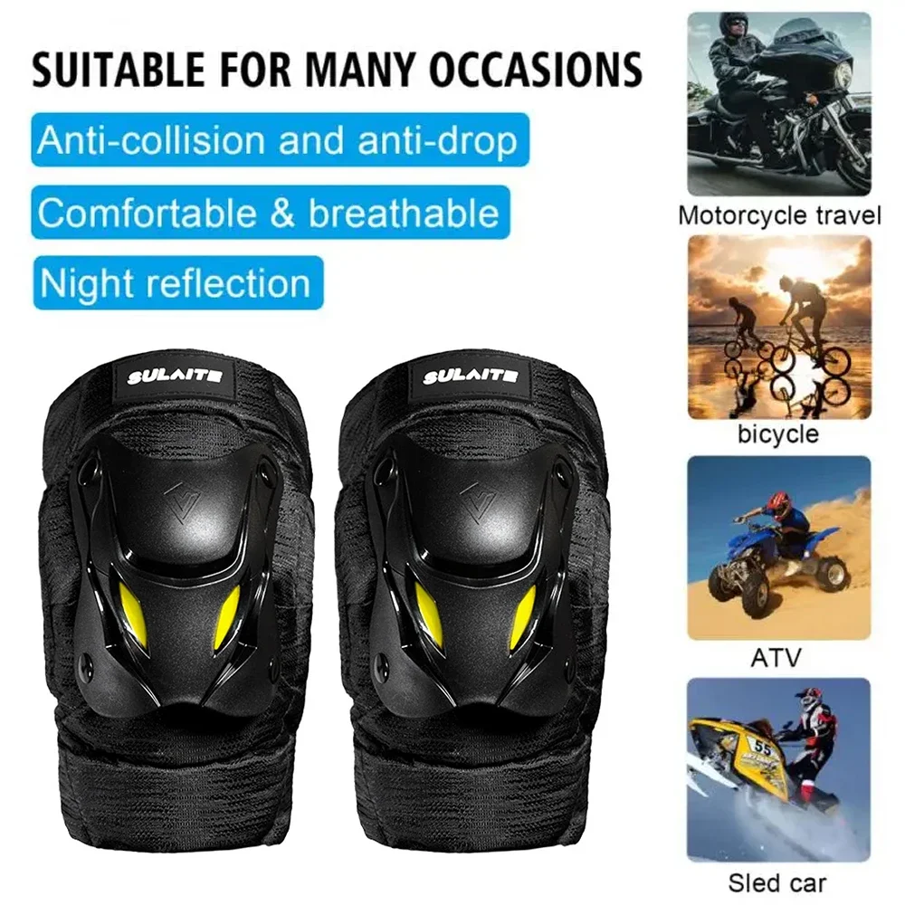 1Pair Electric Bike Motorcycle - Mountain Biking Knee And Elbow Pads review and price