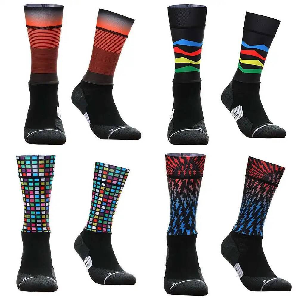 Vibrant Geometric Cycling Sock - Mountain Biking Socks review and price