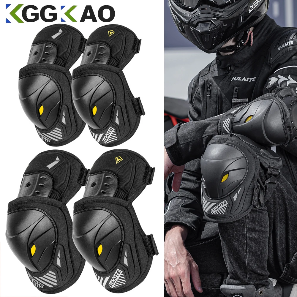 1Pair Electric Bike Motorcycle - Mountain Biking Knee And Elbow Pads review and price