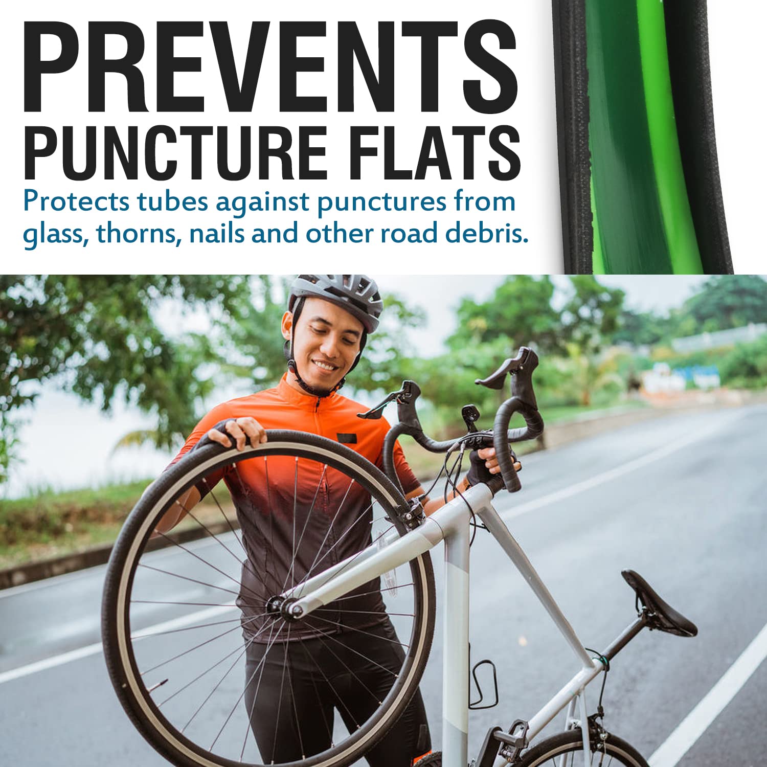 Bike Tire Liner-Help Prevent F - Mountain Biking Tube review and price