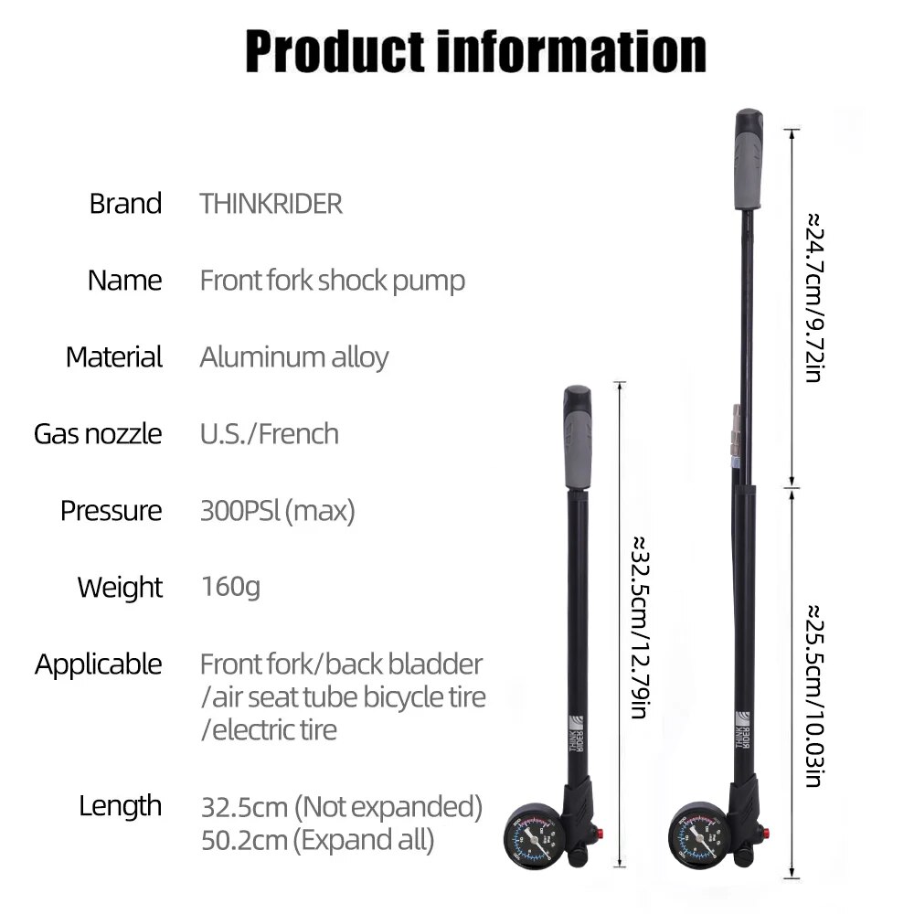 ThinkRider Portable High-press - Shock Pump Suspension review and price